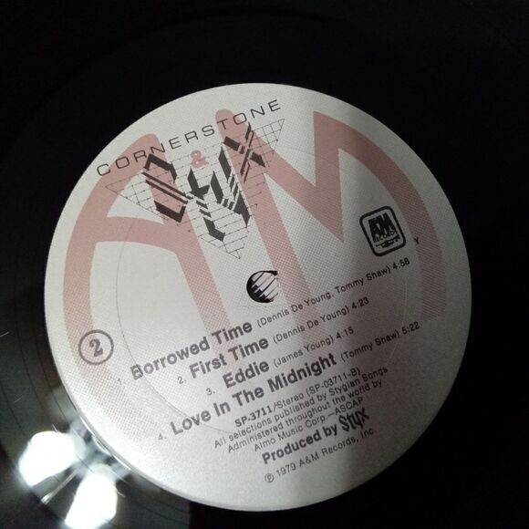 Styx Cornerstone LP Vinyl Record Album 1979 A&M Records - Picture 7 of 11